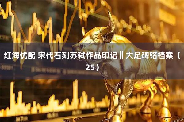 红海优配 宋代石刻苏轼作品印记‖大足碑铭档案（25）