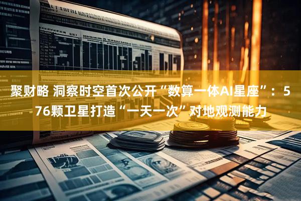 聚财略 洞察时空首次公开“数算一体AI星座”:576颗卫星打造“一天一次”对地观测能力