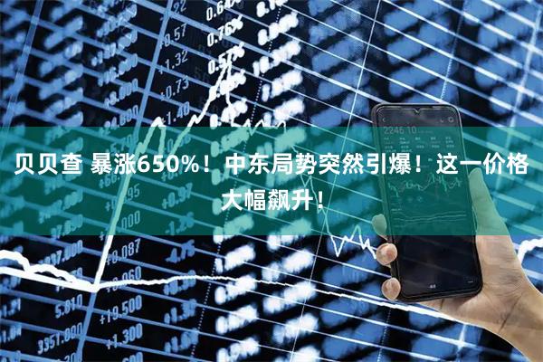 贝贝查 暴涨650%！中东局势突然引爆！这一价格大幅飙升！