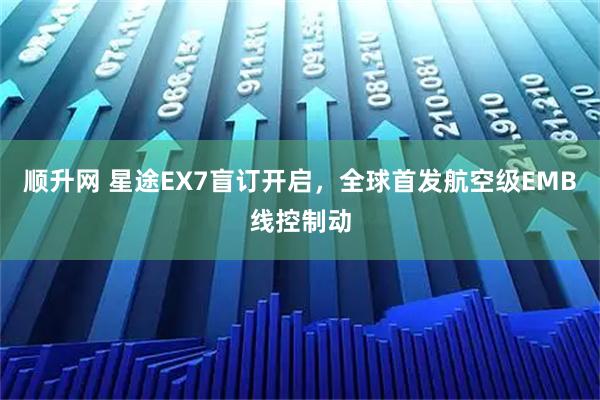 顺升网 星途EX7盲订开启，全球首发航空级EMB线控制动