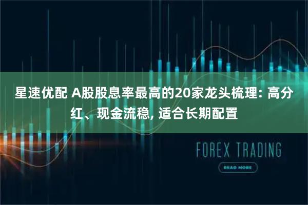 星速优配 A股股息率最高的20家龙头梳理: 高分红、现金流稳, 适合长期配置