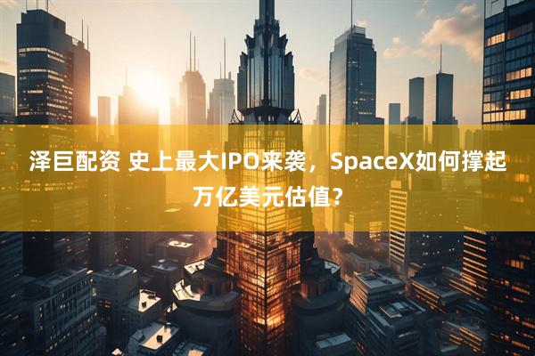 泽巨配资 史上最大IPO来袭，SpaceX如何撑起万亿美元估值？