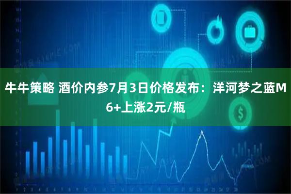牛牛策略 酒价内参7月3日价格发布：洋河梦之蓝M6+上涨2元/瓶